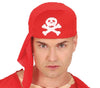 GP13949 – Pirat Totenkopf Kopftuch Karneval – Farbe: Rot