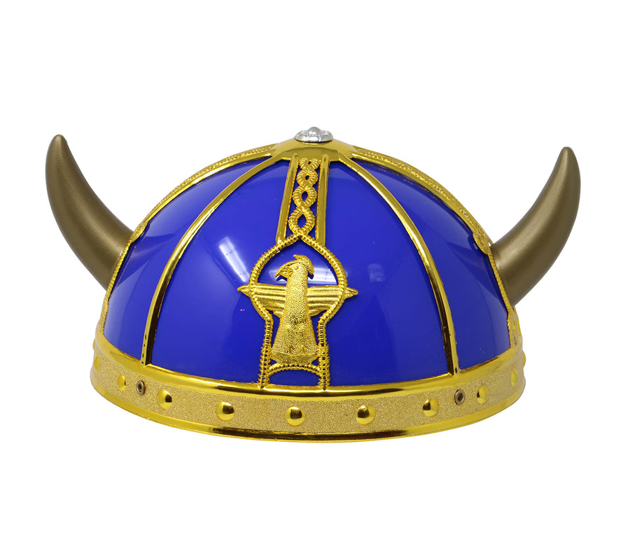 GP13954 – Gallier Helm Karneval Accessoire – Farbe: Blau, Ansicht 2