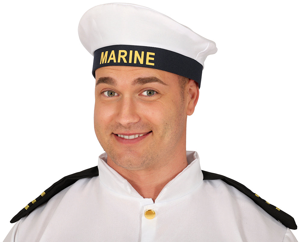 GP13984 – Matrosen Kapitänsmütze Karneval – Farbe: Weiß