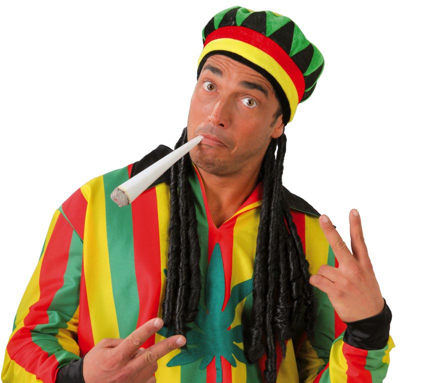 GP13986 – Rastafari Dreadlocks Mütze Karibische – Farbe: Mehrfarbig