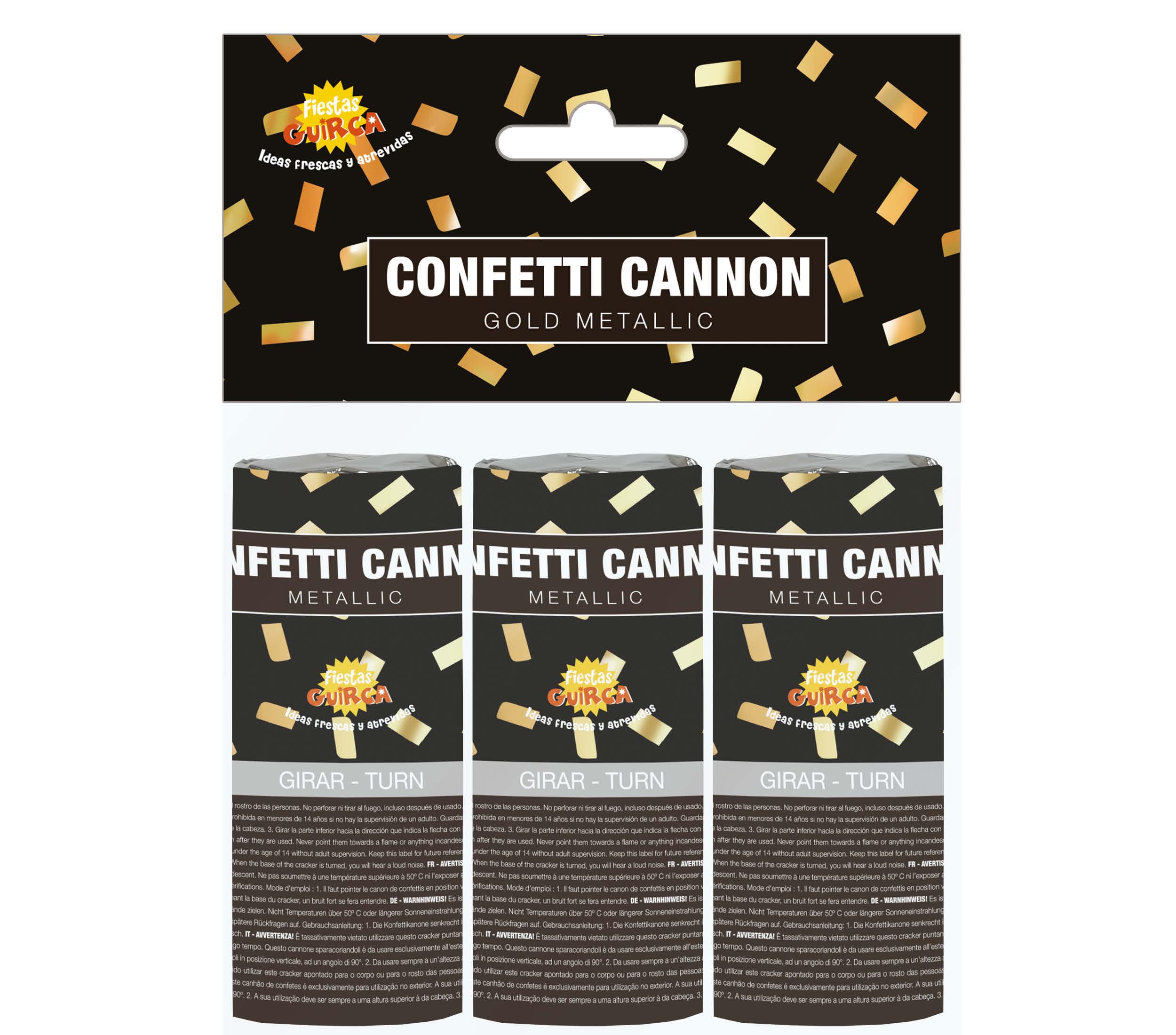 GP14001 – Silvester Feier Konfetti Kanonen – Farbe: Gold