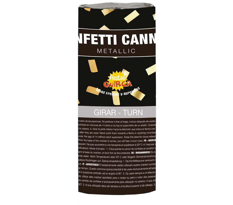 GP14001 – Silvester Feier Konfetti Kanonen – Farbe: Gold, Ansicht 2