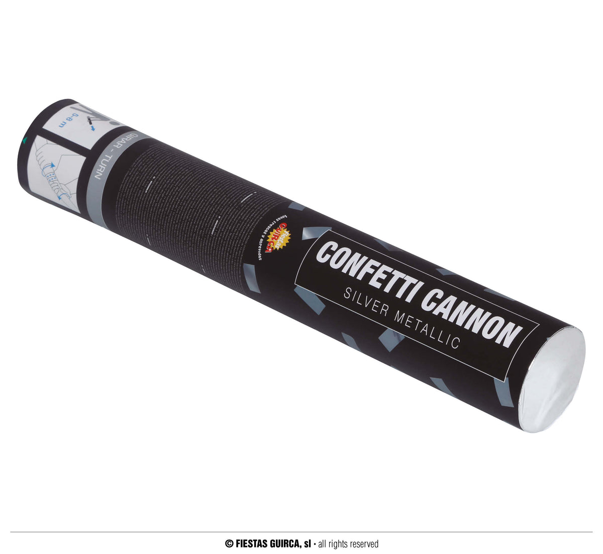 GP14003 – Geburtstagsfeiern Konfetti Kanone – Farbe: Silber