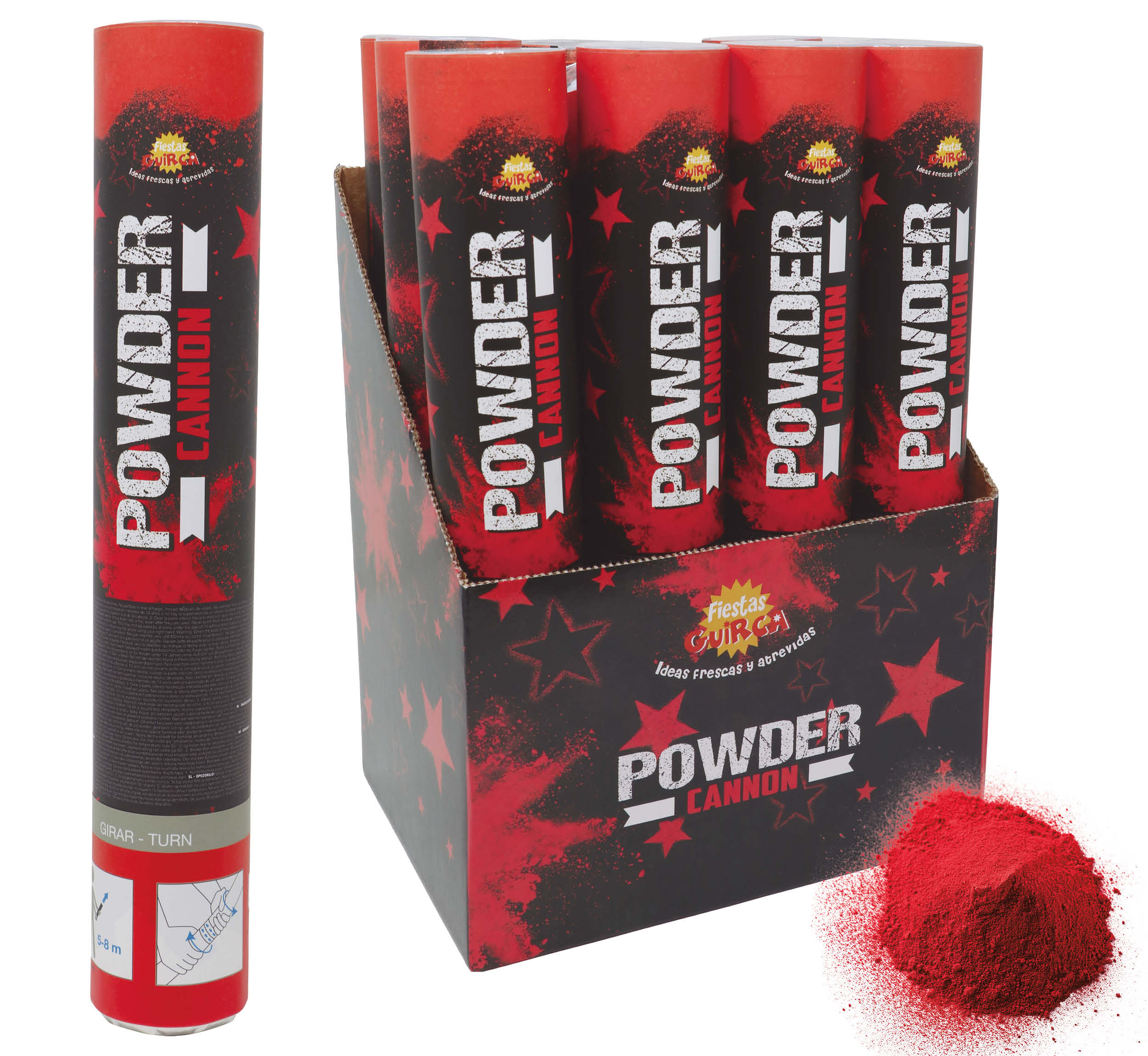 GP14037 – Karneval Kanone Für Sommergeburtstage – Farbe: Rot