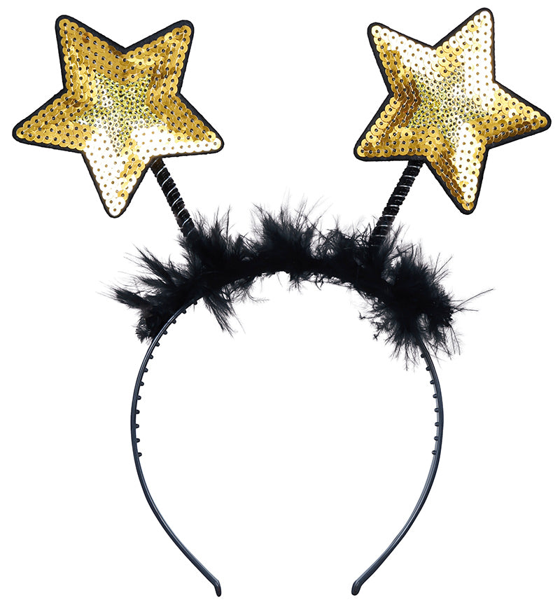 GP14300 – Weihnachtsfest Goldstern Haarreif Party – Farbe: Gold