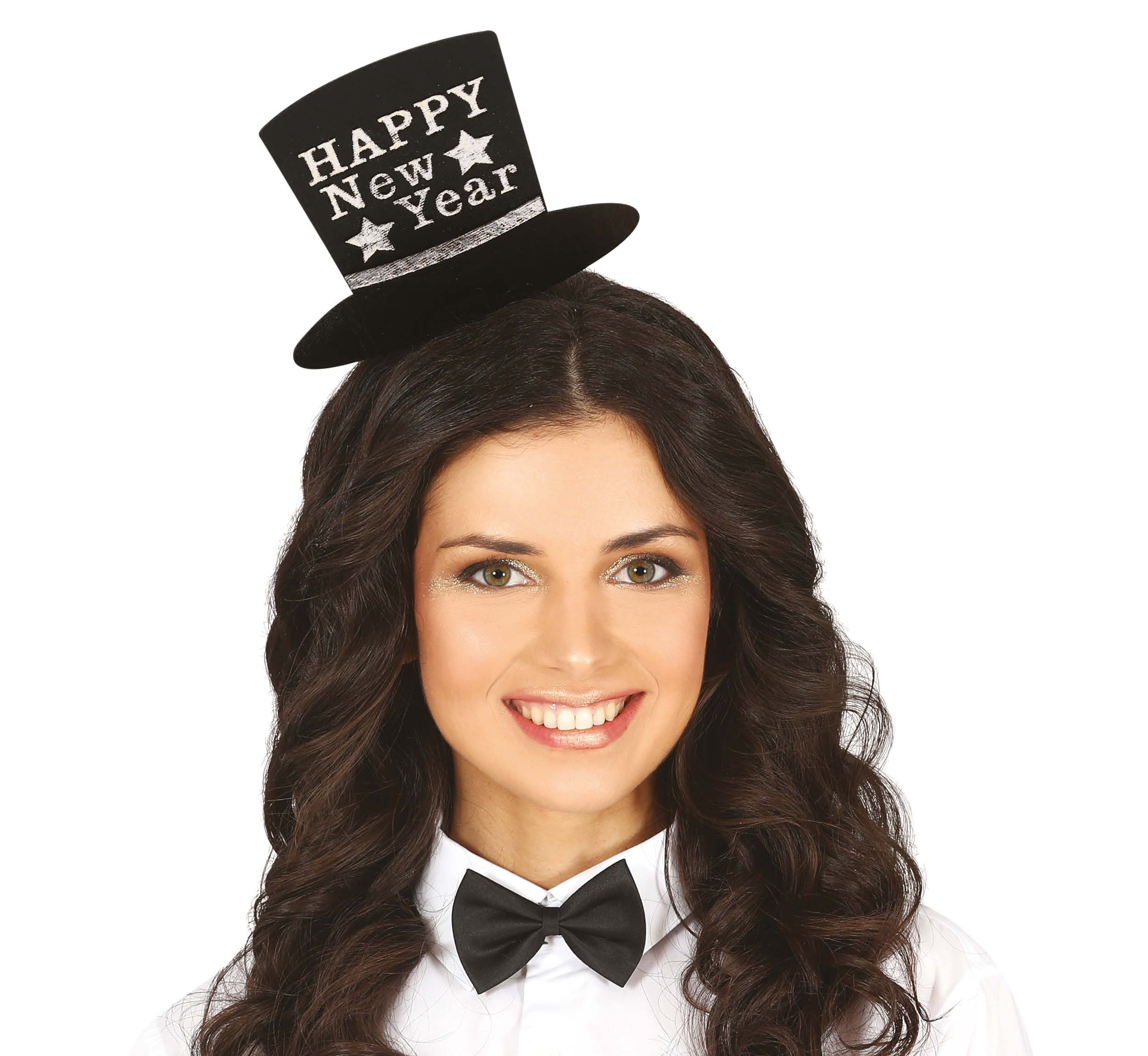GP14302 – Silvester Hut Diadem Neujahr Accessoire – Farbe: Silber
