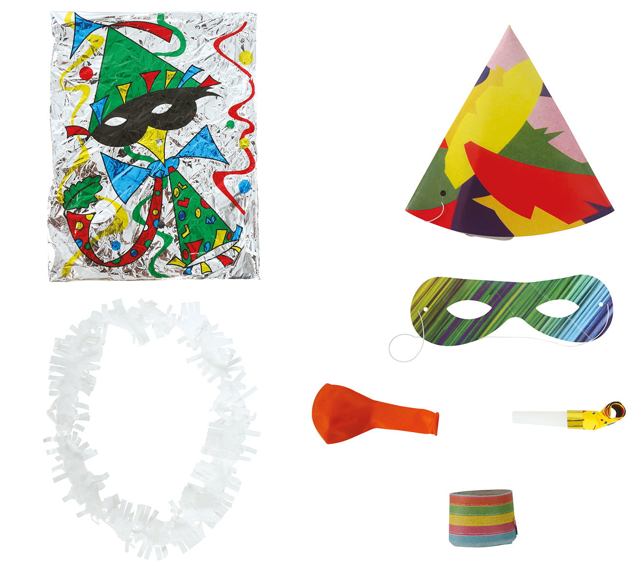 GP14993 – Silvester Partyset Kostüm Accessoires Maske – Farbe: Mehrfarbig