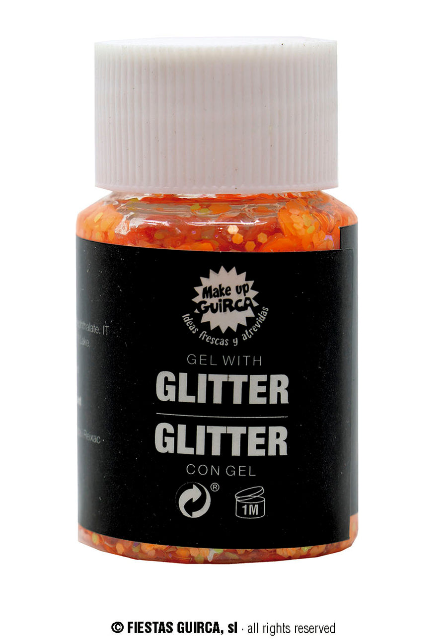 GP15009 – Halloween Party Glitzer Orange Make – Farbe: Orange, Ansicht 2