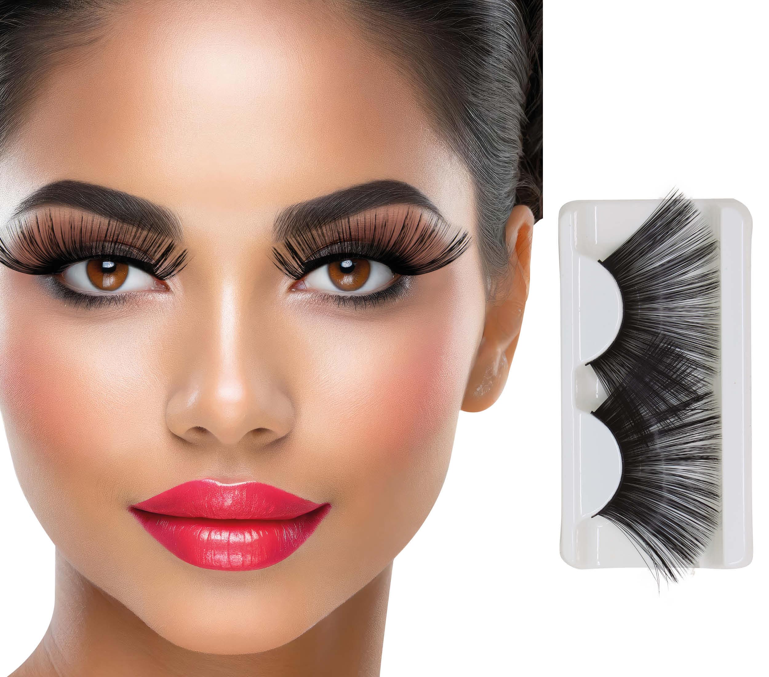 GP15070 – Halloween Fantasy Wimpern Für Unvergessliche – Farbe: Schwarz