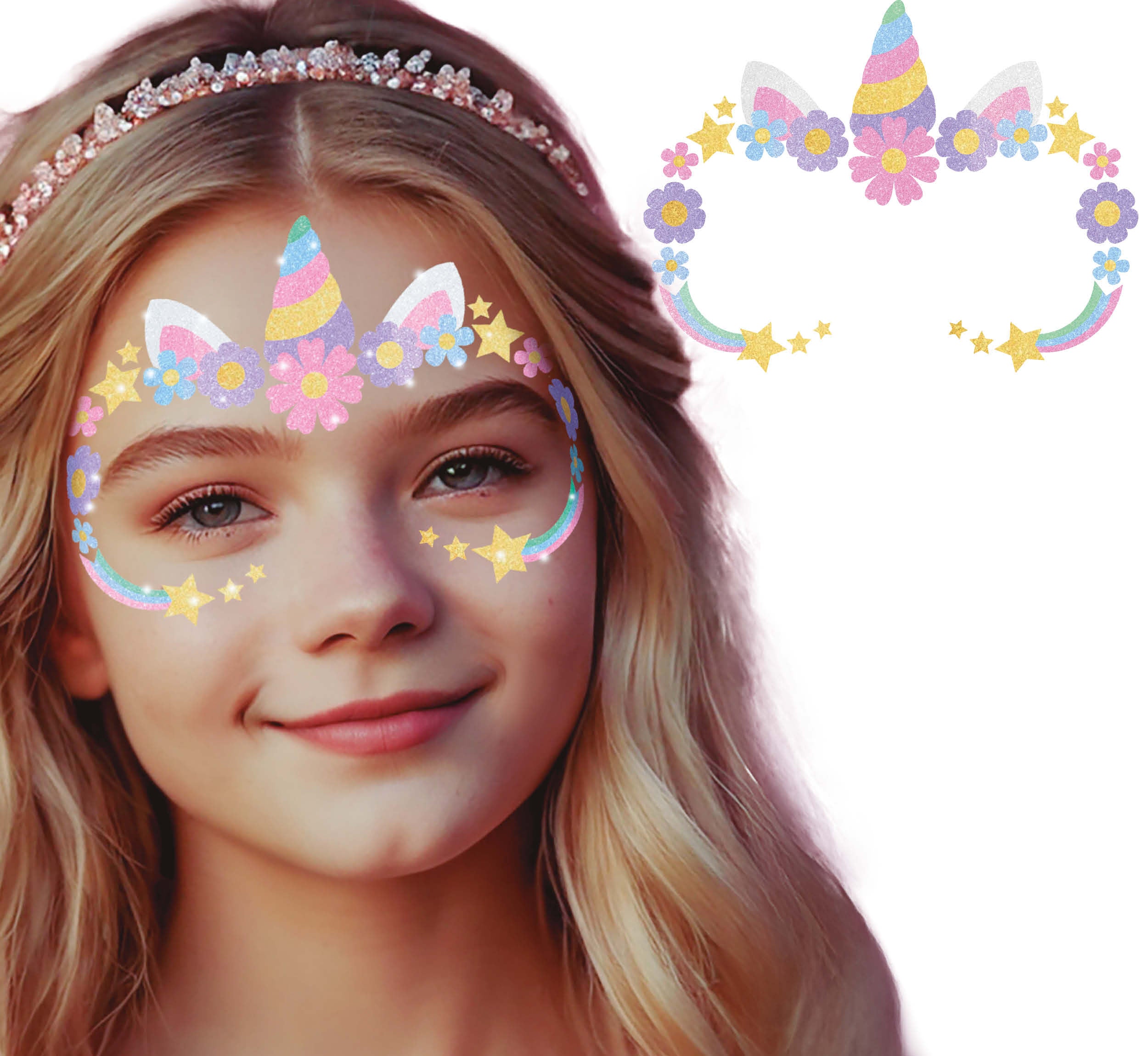 GP15567 – Einhorn Glamour Sticker Set – Farbe: Mehrfarbig