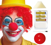 Clown Schminkset mit Clownsnase, Bild 1