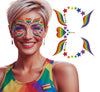 GP15599 – Regenbogen Fantasie Gesicht Aufkleber – Farbe: Mehrfarbig