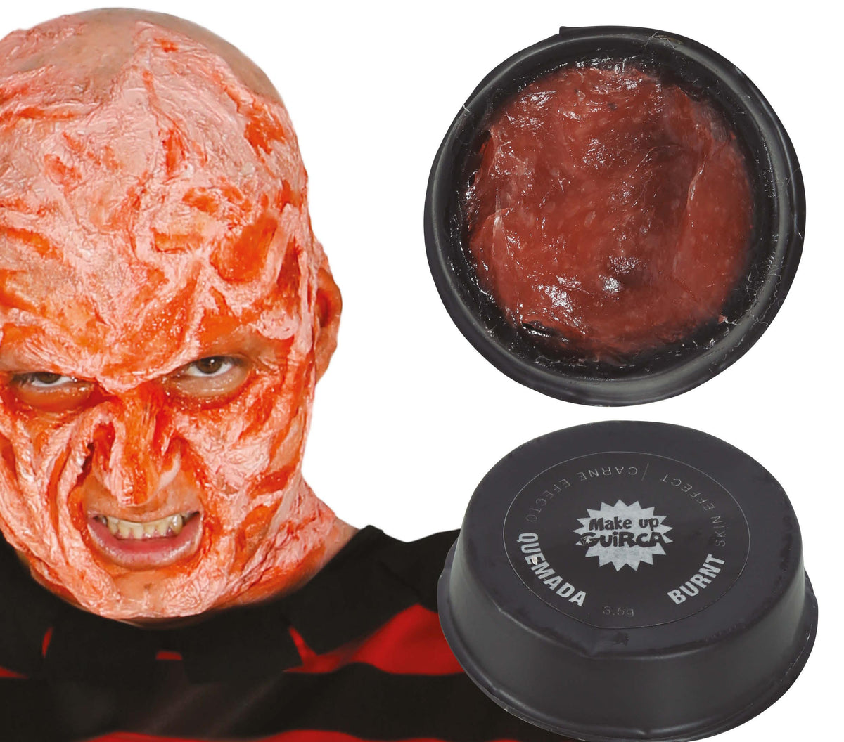 GP15642 – Zombie Halloween Schminke Grusel Effekt – Farbe: Rot