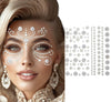 GP15666 – Schmuck Gesicht Glitzerperlen Karneval – Farbe: Weiß