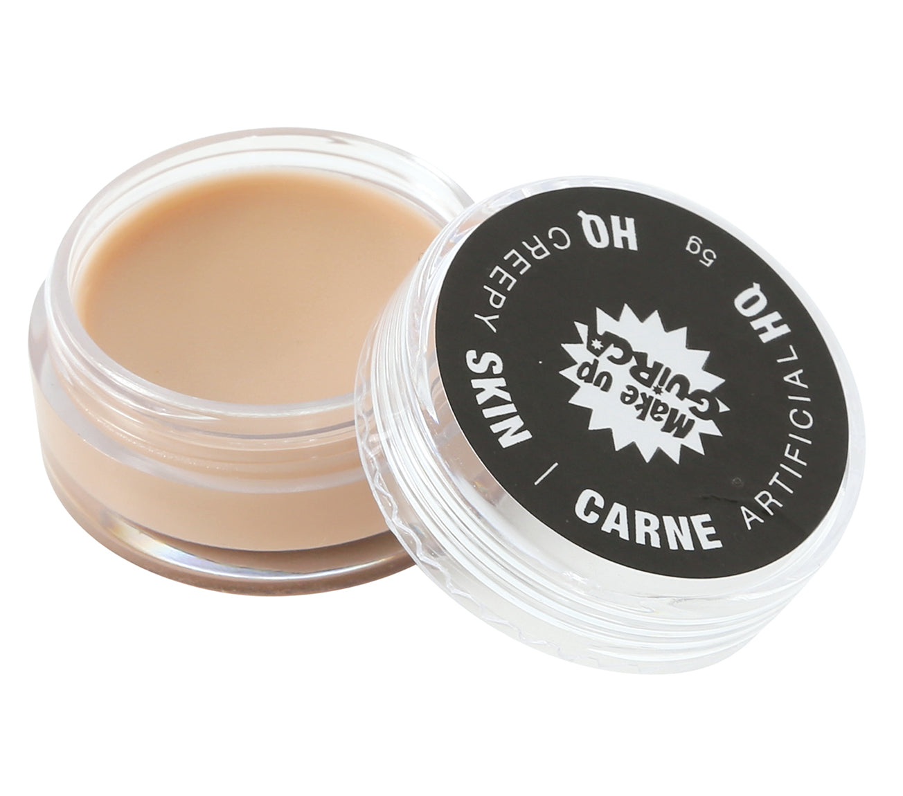 GP15710 – Halloween Dämon Horrormaske Kunsthaut – Farbe: Beige