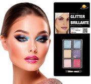 Glitzer Lidschatten Palette 6 g mit Pinsel, Bild 1