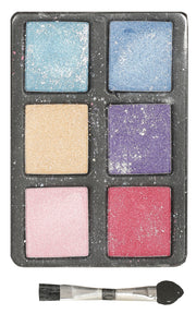 Glitzer Lidschatten Palette 6 g mit Pinsel, Bild 3
