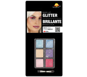 Glitzer Lidschatten Palette 6 g mit Pinsel, Bild 4