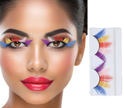 Regenbogen Wimpern für Damen bunt, Bild 1