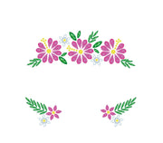 Blumen Gesichtsschmuck für Damen selbstklebend, Bild 3