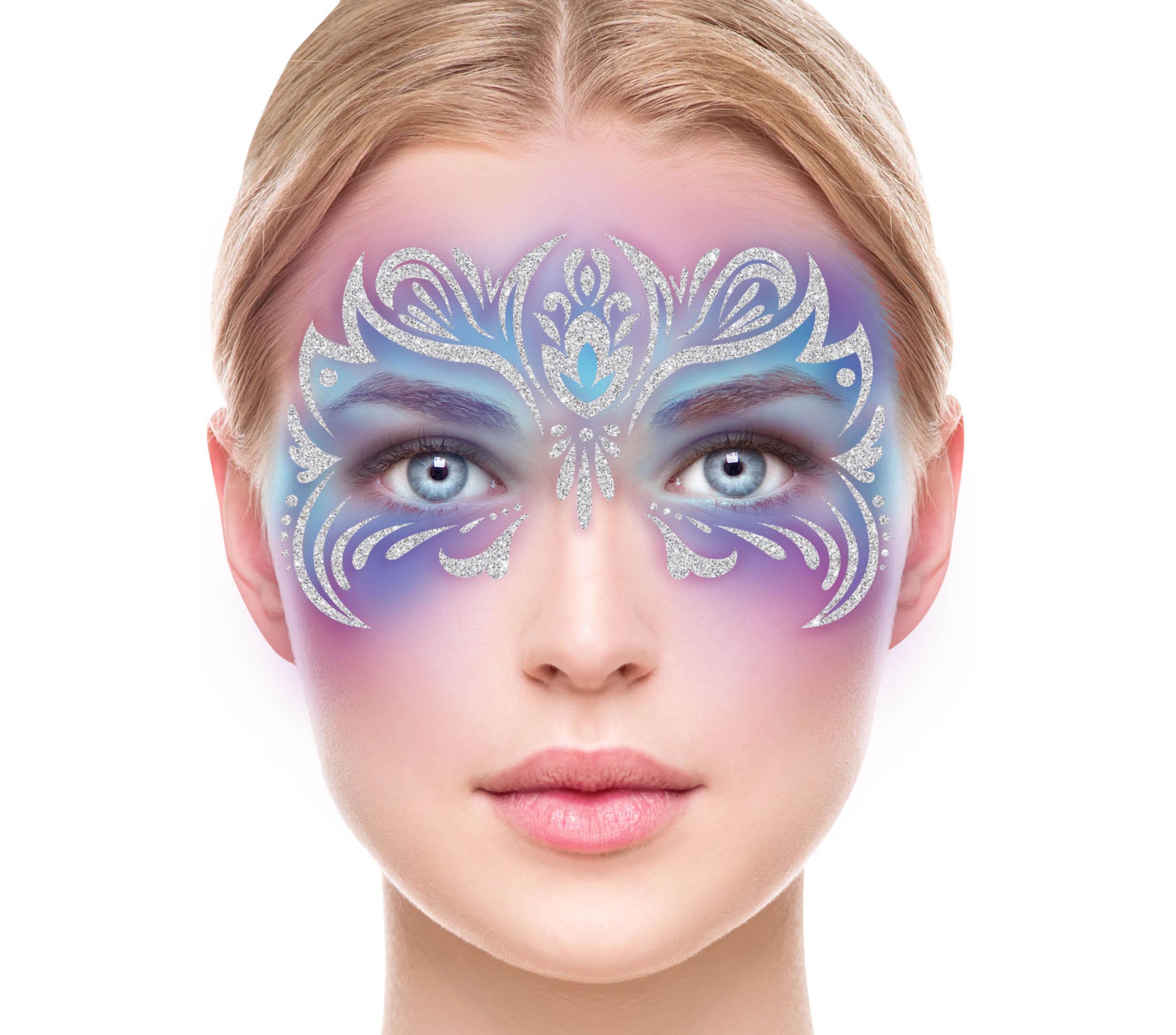 GP15769 – Märchenhafte Prinzessin Gesicht Festival – Farbe: Mehrfarbig