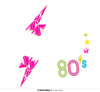 GP15770 – 80s Party Gesicht Glitzer Sterne – Farbe: Mehrfarbig