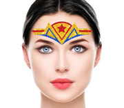 Superheldin Gesichtssticker für Damen 10 x 5 cm, Bild 2