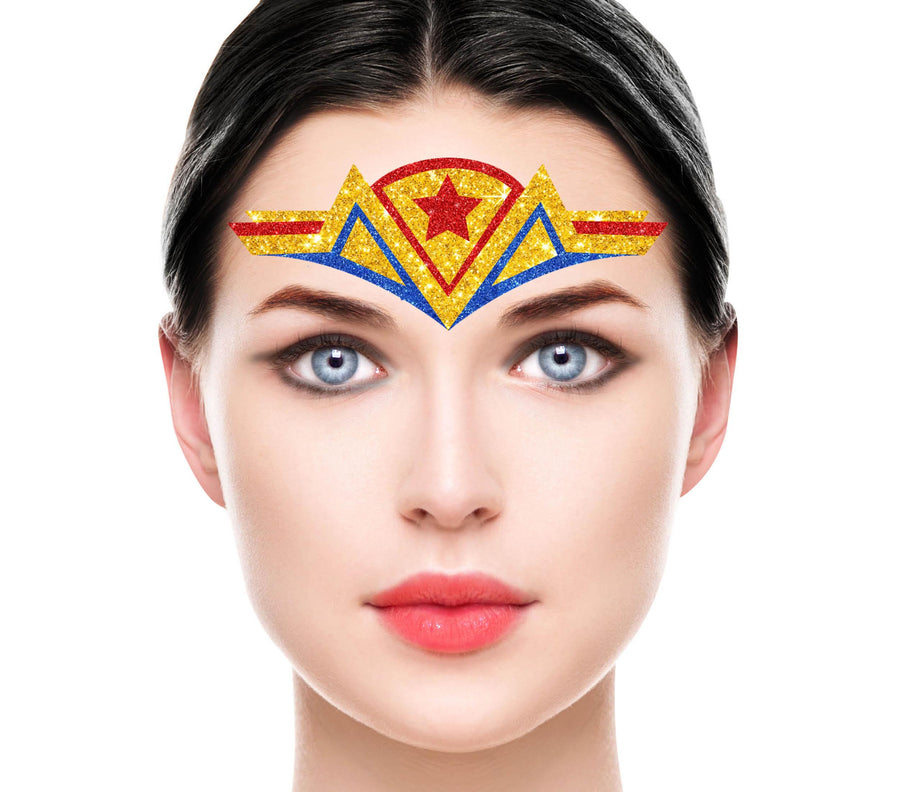 GP15775 – Superheld Diadem Strass Stirnband – Farbe: Mehrfarbig, Ansicht 2