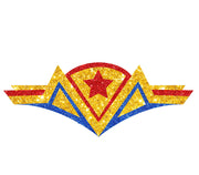 Superheldin Gesichtssticker für Damen 10 x 5 cm, Bild 3