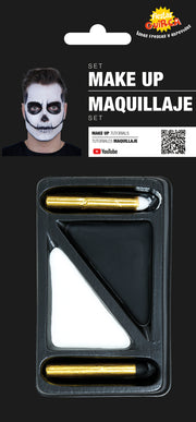 Skelett Halloween Make Up Set, Bild 4