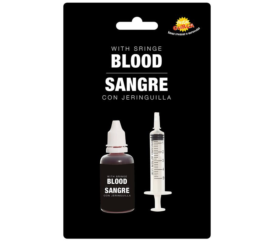 GP15802 – Halloween Blutige Spritze Horror – Farbe: Rot, Ansicht 2