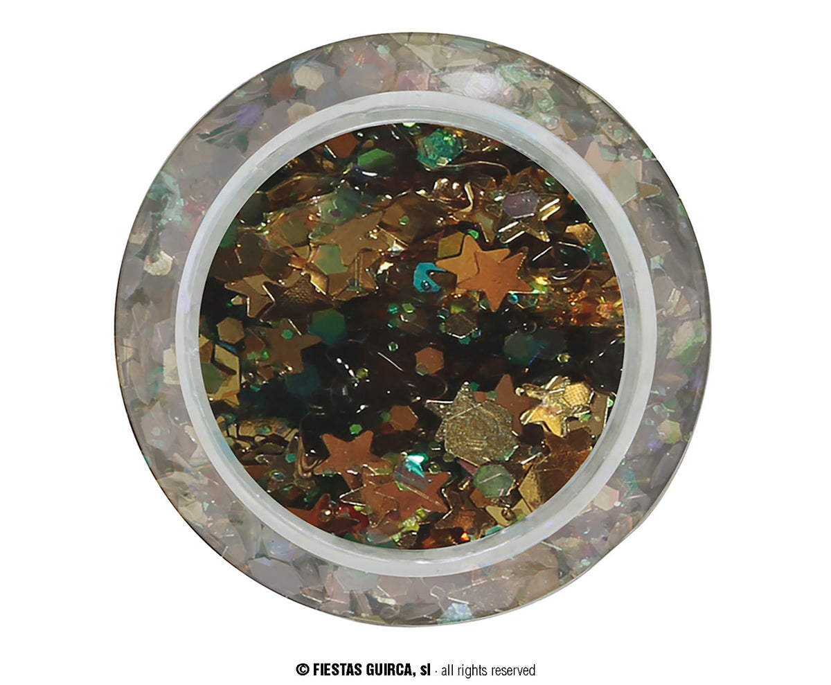 GP15805 – Halloween Party Glitter Gel Schwarz – Farbe: Gold
