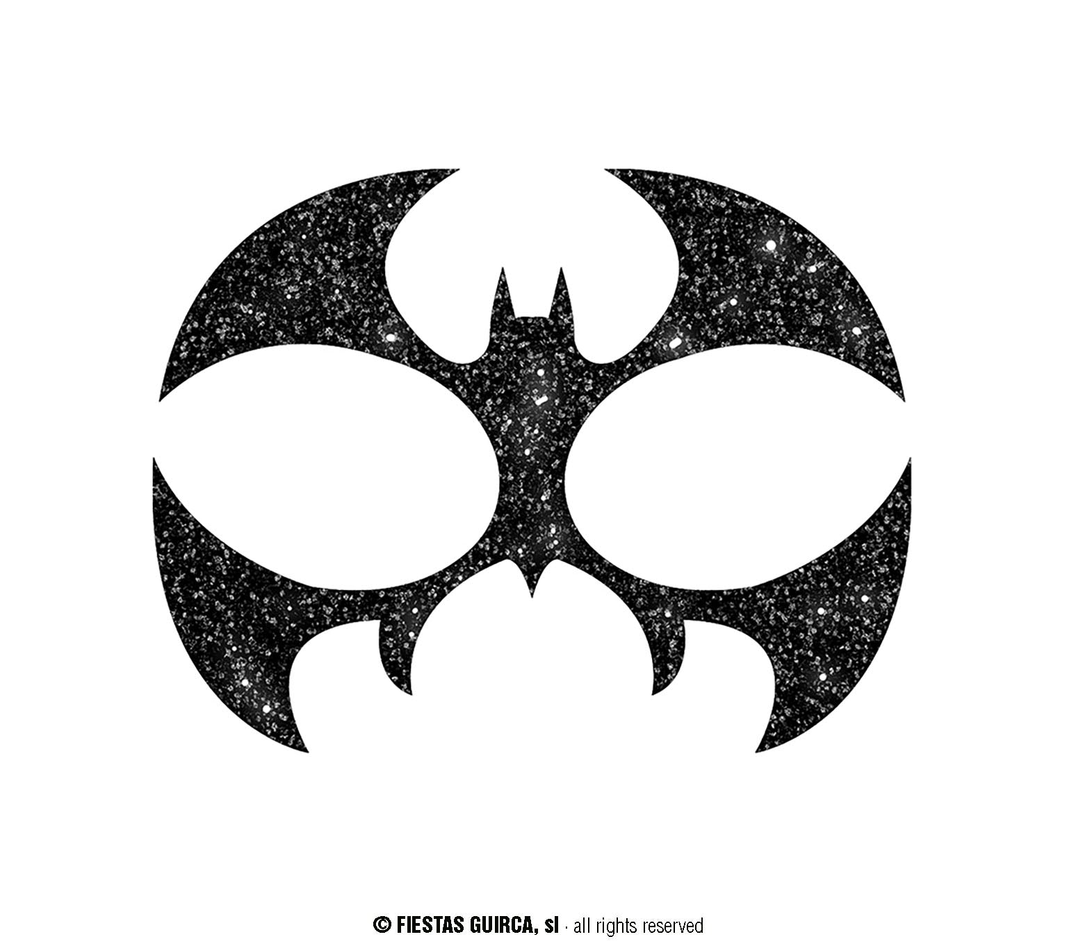 GP15856 – Fledermaus Maske Aufkleber Party – Farbe: Schwarz