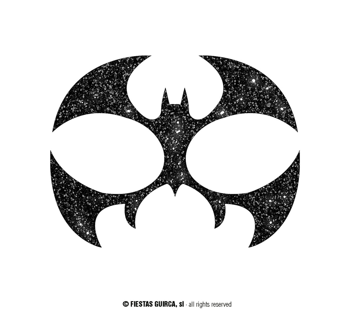 GP15856 – Fledermaus Maske Aufkleber Party – Farbe: Schwarz