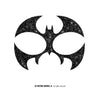 GP15856 – Fledermaus Maske Aufkleber Party – Farbe: Schwarz