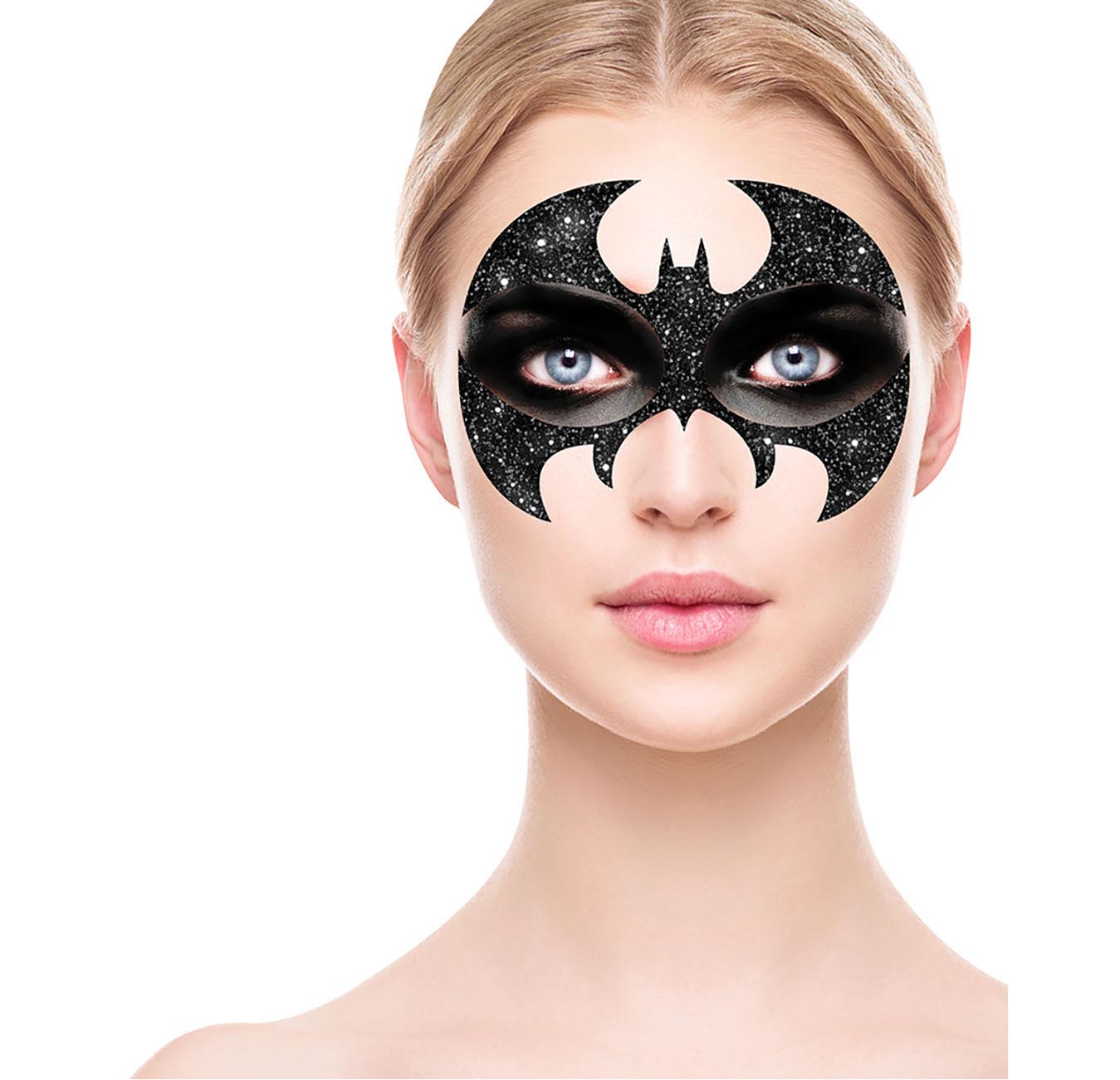 GP15856 – Fledermaus Maske Aufkleber Party – Farbe: Schwarz