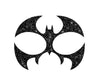 GP15856 – Fledermaus Maske Aufkleber Party – Farbe: Schwarz