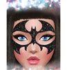 GP15856 – Fledermaus Maske Aufkleber Party – Farbe: Schwarz