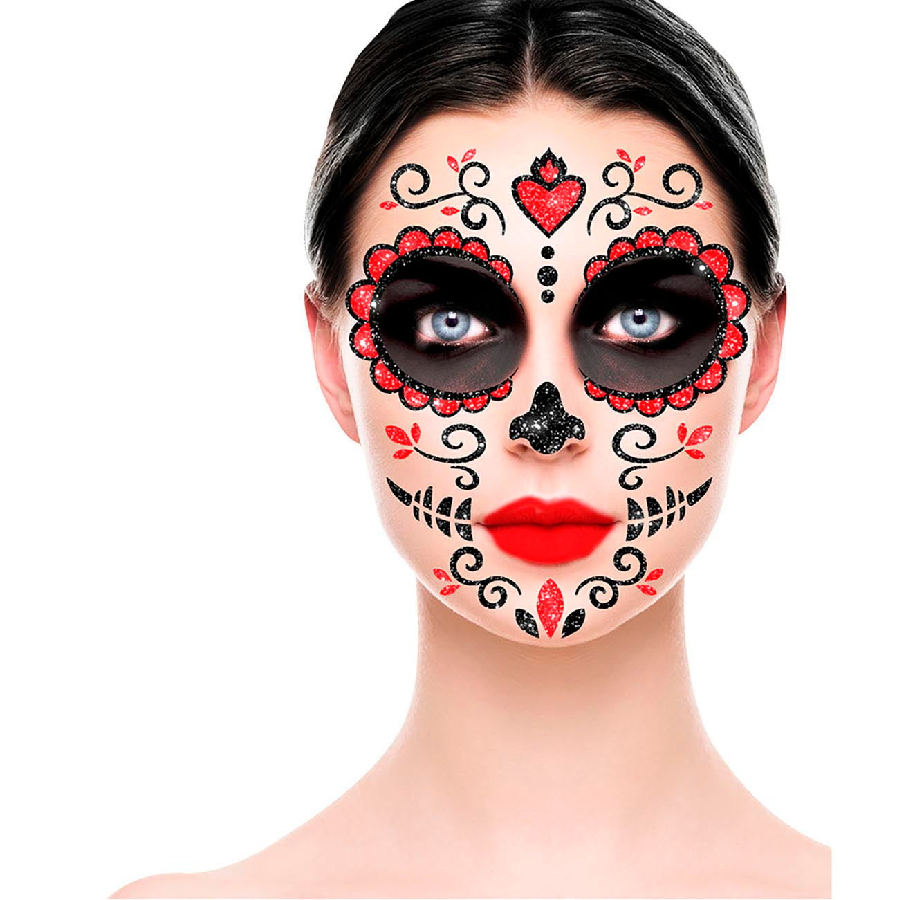 GP15857 – Tag Der Toten Catrina Aufkleber – Farbe: Schwarz
