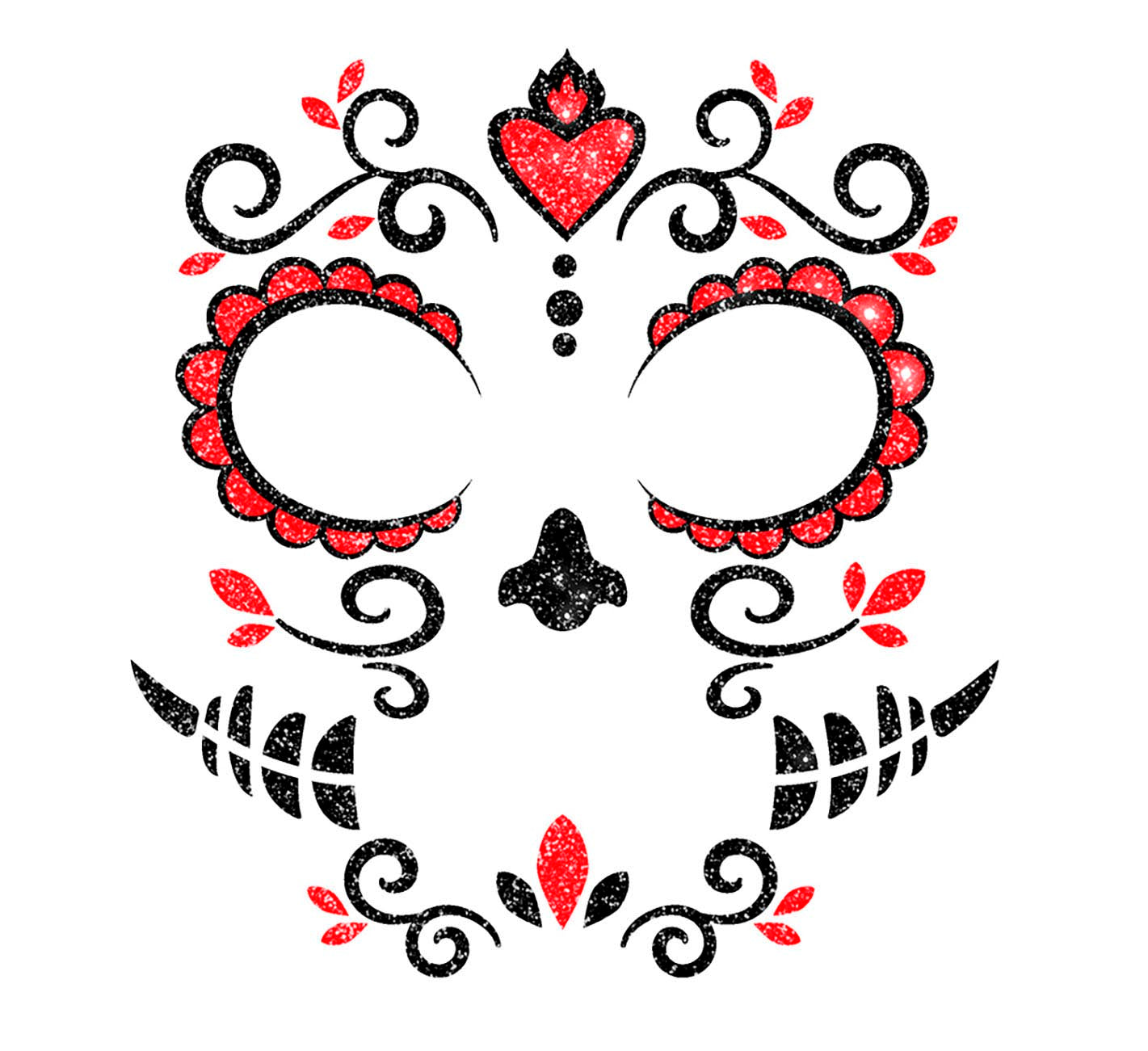 GP15857 – Tag Der Toten Catrina Aufkleber – Farbe: Schwarz