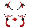 GP15858 – Clown Party Face Sticker Halloween Make – Farbe: Schwarz