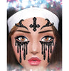 GP15859 – Religion Halloween Gesicht Aufkleber Kreuz – Farbe: Schwarz