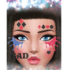 GP15860 – Mr. Smile Gesicht Sticker Glitter Party – Farbe: Mehrfarbig