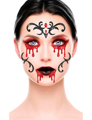 Vampirin Gesichtsaufkleber für Damen 13 x 15 cm, Bild 2