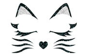 Katzen Gesichtsaufkleber für Damen 13 x 15 cm, Bild 3