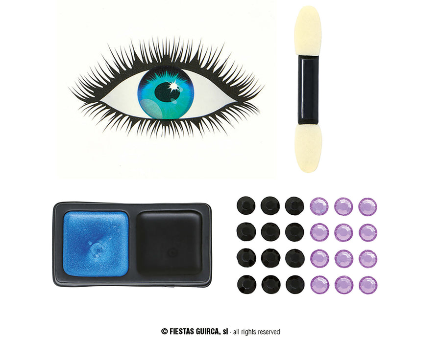 Wahrsagerin Make up Set mit Klebeauge
