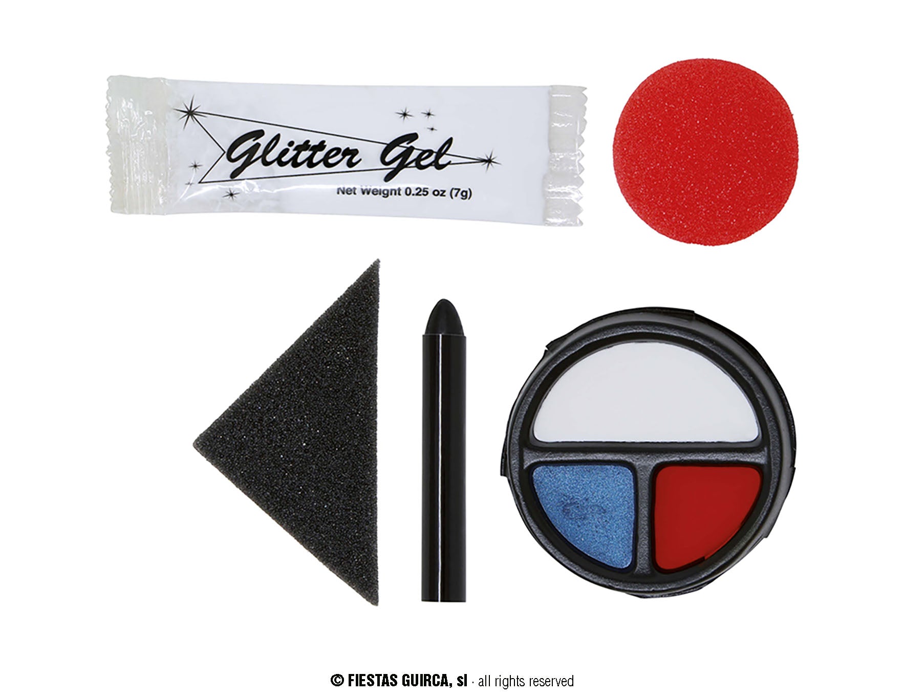 GP15872 – Clown Schminkset Karneval Theater Party – Farbe: Mehrfarbig
