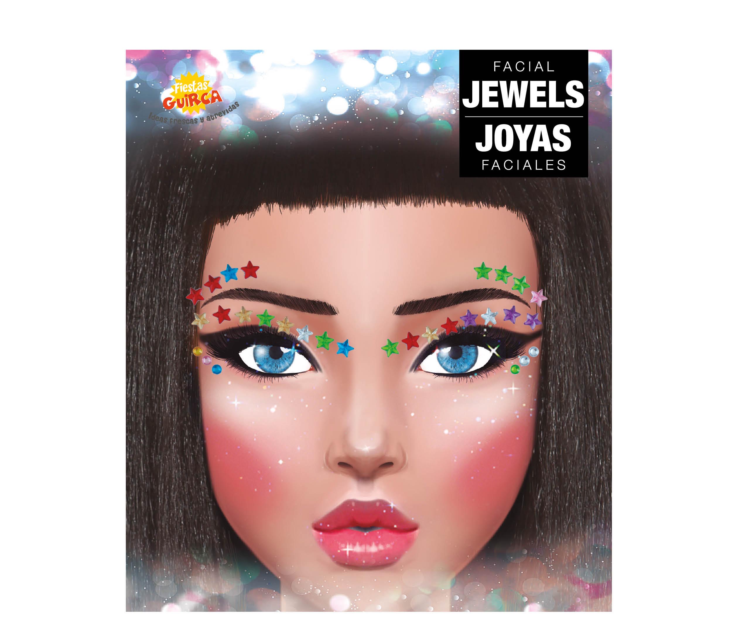 GP15880 – Schmuck Fuer Das Gesicht Karneval Party – Farbe: Mehrfarbig