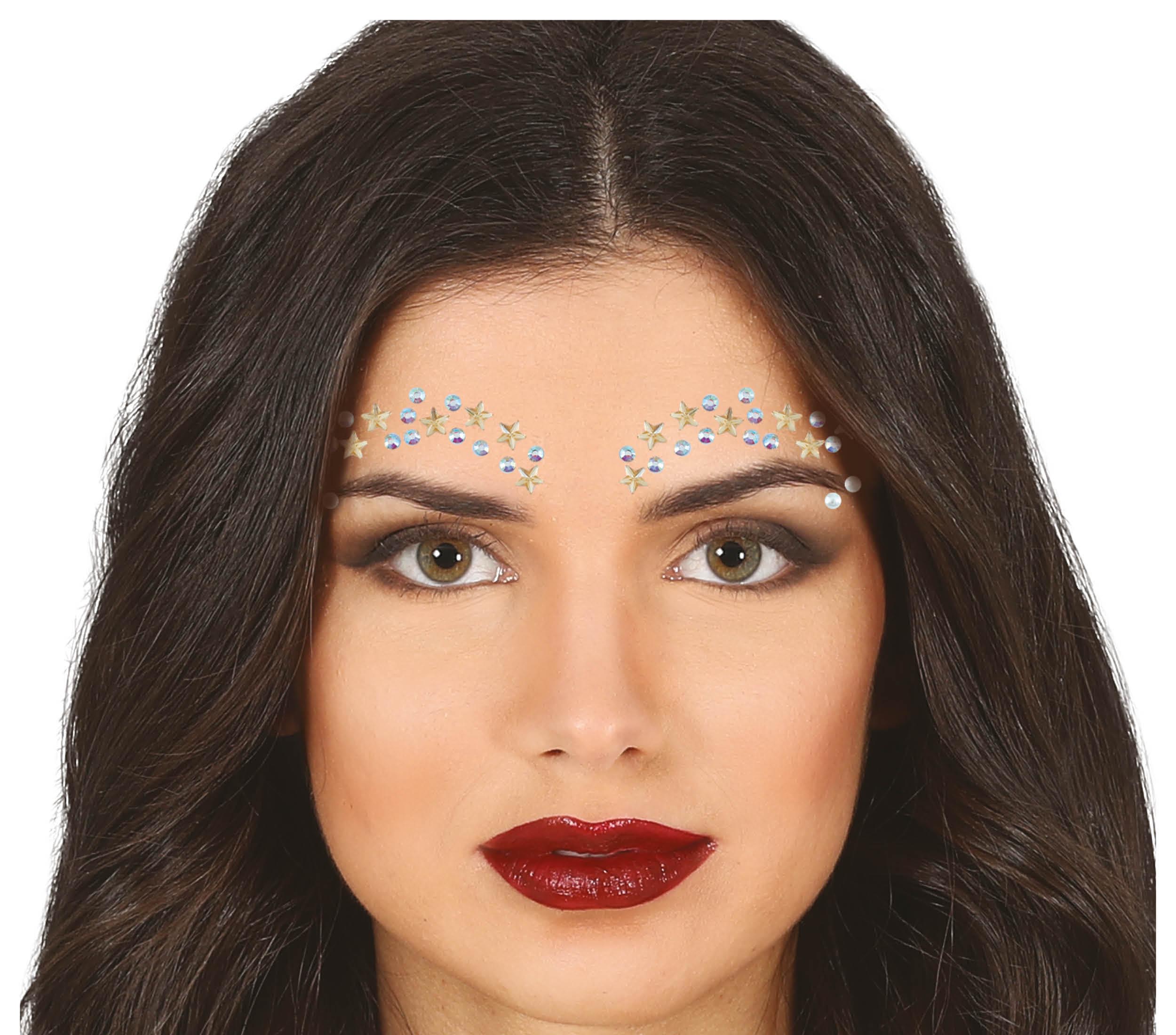 GP15880 – Schmuck Fuer Das Gesicht Karneval Party – Farbe: Silber