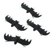 Fledermäuse Deko 4 Stück schwarz Halloween, Bild 5